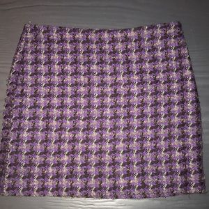 J. Crew tweed mini skirt.